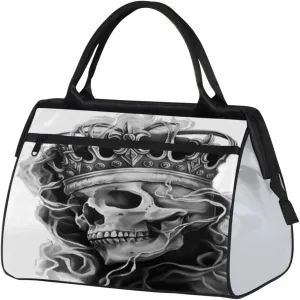 King Ghost Travel Duffel Bag Sports Travel Duffel Bag Waterproof Durable Large Gym Tote Bag Weekender Overnight Bag for Women Travel Gym Yoga