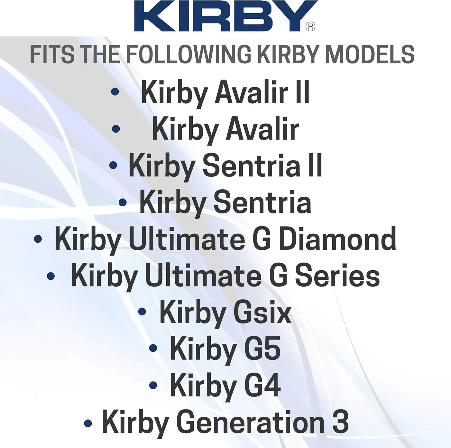 Kirby Allergen Reduction HEPA Filter Bags 6-Pack | Part #204811 | OEM Replacement for F-Style & Twist-Style Kirby Vacuums