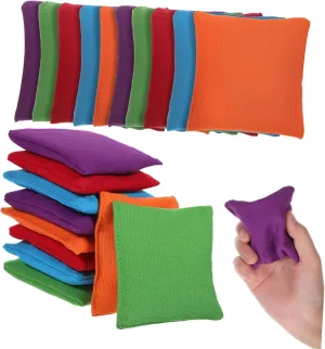Kisangel 20 Pcs Boys and Girls Bean Bag Toss Game Small Bean Bags for Tossing Bright Colors Portable Bean Bag Throwing Toy Family-friendly Carnival Party Game