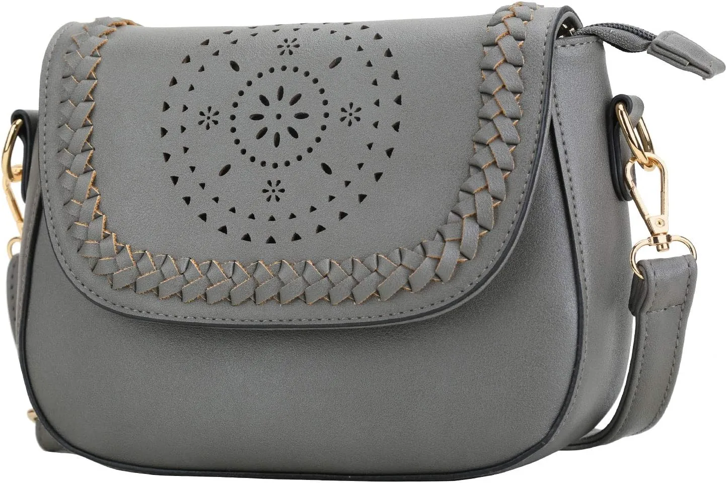 KKXIU Crossbody Bags for Women Hollow Purses with Adjustable Strap