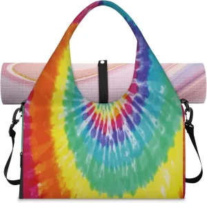 KOBLEN Yoga Gym Bags for Women Duffel Bag with Shoe Compartment and Yoga Mat Portable Weekender Bags for Pilates Travel Offices Workout Beach
