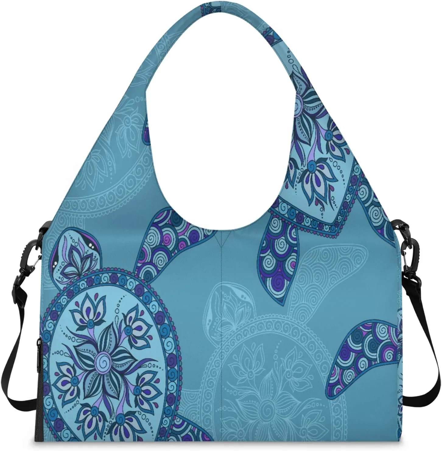 KOBLEN Yoga Gym Bags for Women Duffel Bag with Shoe Compartment and Yoga Mat Portable Weekender Bags for Pilates Travel Offices Workout Beach