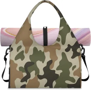KOBLEN Yoga Gym Bags for Women Duffel Bag with Shoe Compartment and Yoga Mat Portable Weekender Bags for Pilates Travel
