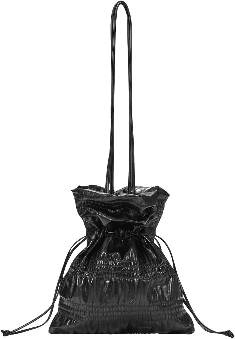 KWANI Crinkle PU Leather Shoulder Tote bags for Women Top Handle Lightweight Handbag Women's Purse