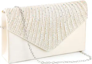 Ladies Purses Envelope Evening Clutch Bridal Diamante Ladies Clutch Bag Shoulder Bag for Party Prom