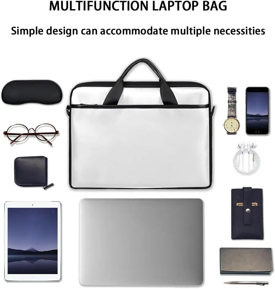 Laptop Shoulder Bag Computer Bag 13-15 Inches Laptop Carrying Case with Shoulder Strap for Women Men