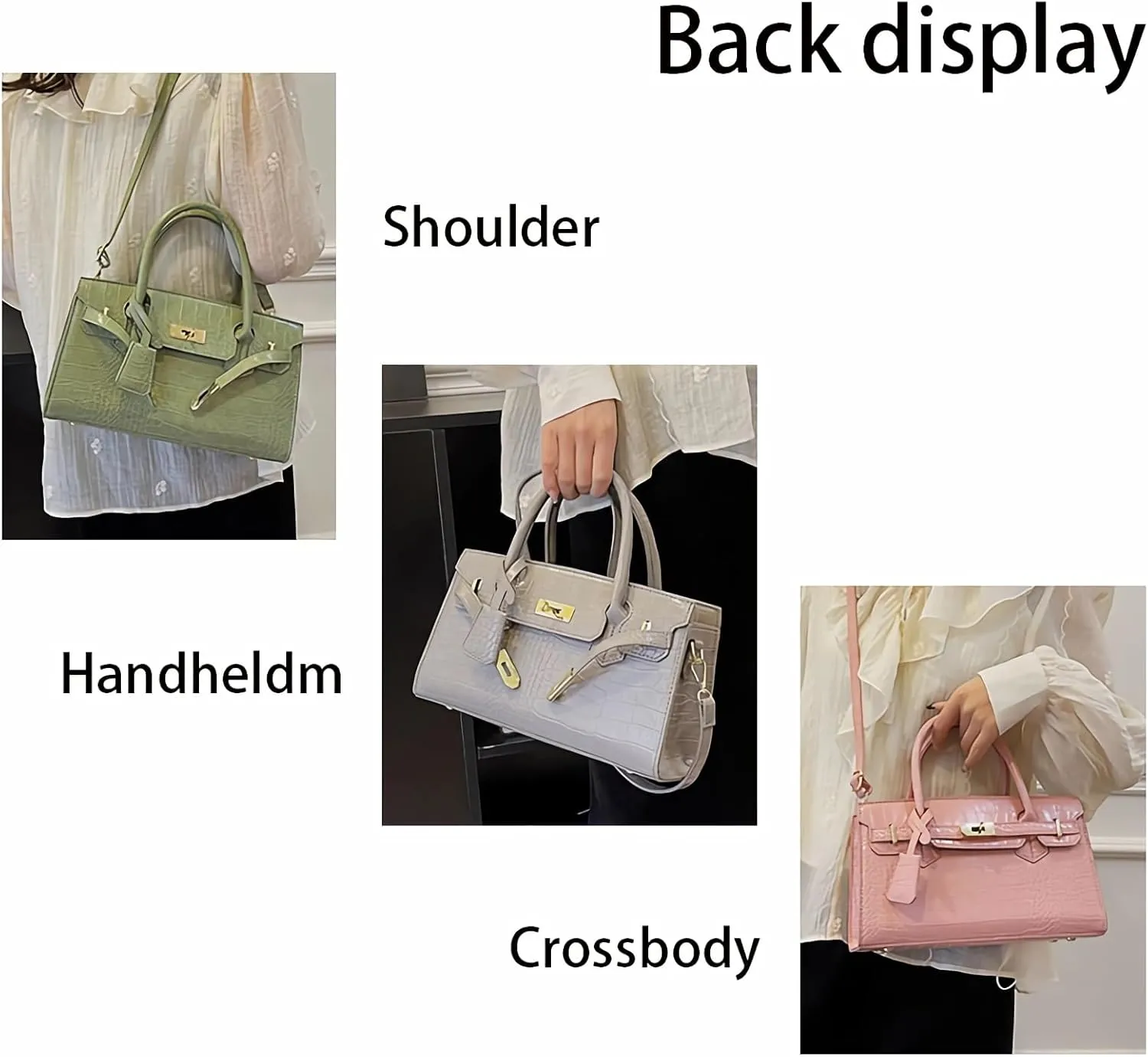 Large capacity women's handbags adjustable shoulder straps shoulder bags and crossbody bags PU underarm Purses