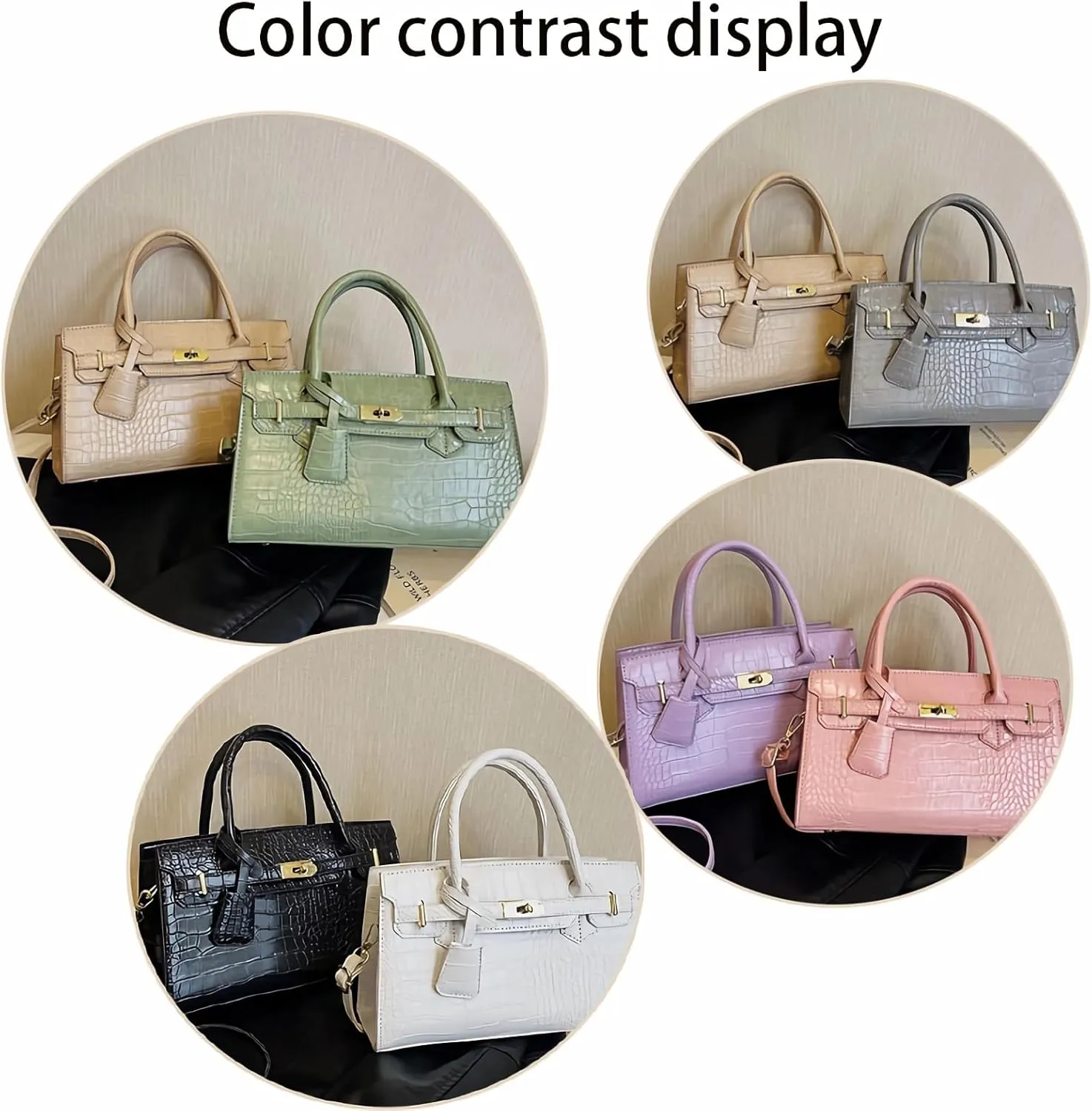 Large capacity women's handbags adjustable shoulder straps shoulder bags and crossbody bags PU underarm Purses