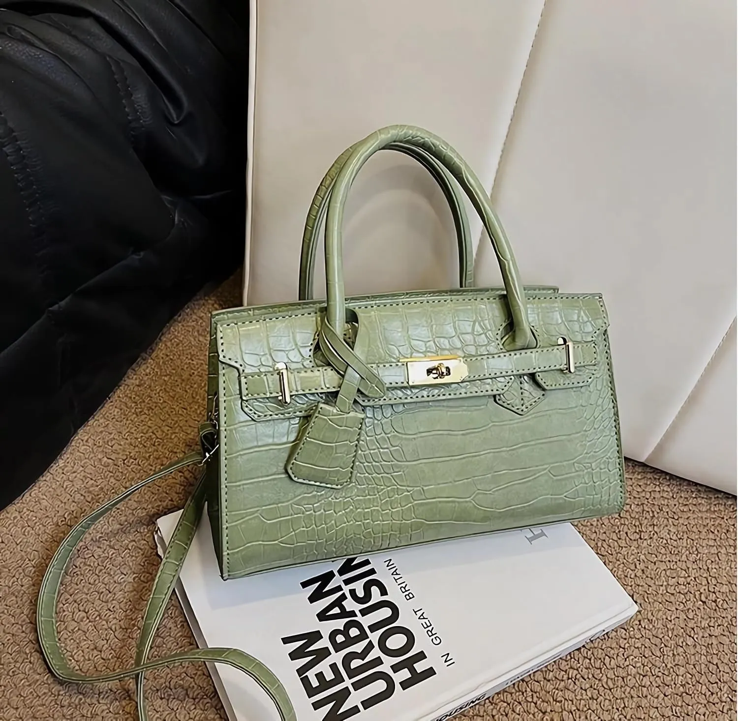 Large capacity women's handbags adjustable shoulder straps shoulder bags and crossbody bags PU underarm Purses