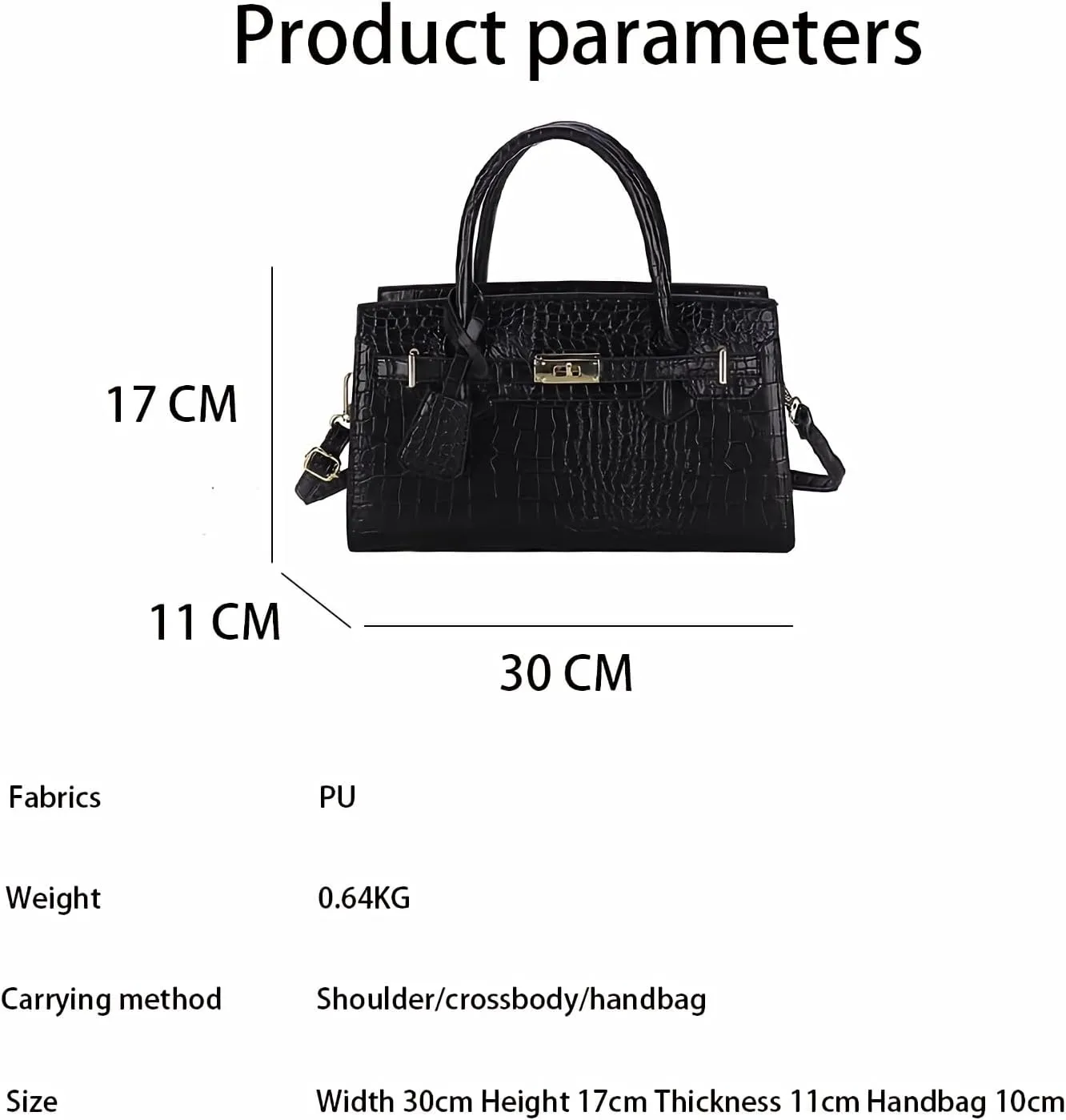 Large capacity women's handbags adjustable shoulder straps shoulder bags and crossbody bags PU underarm Purses