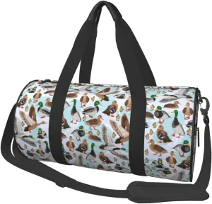 Large Duffle Bag for Travel - Mallard Ducks Wild Birds1 Gym Bag for Women Men, Foldable Travel Bags for Women Men with Zippered Multiple Pockets