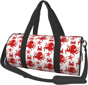Large Duffle Bag for Travel - Octopus(1) Gym Bag for Women Men, Foldable Travel Bags for Women Men with Zippered Multiple Pockets