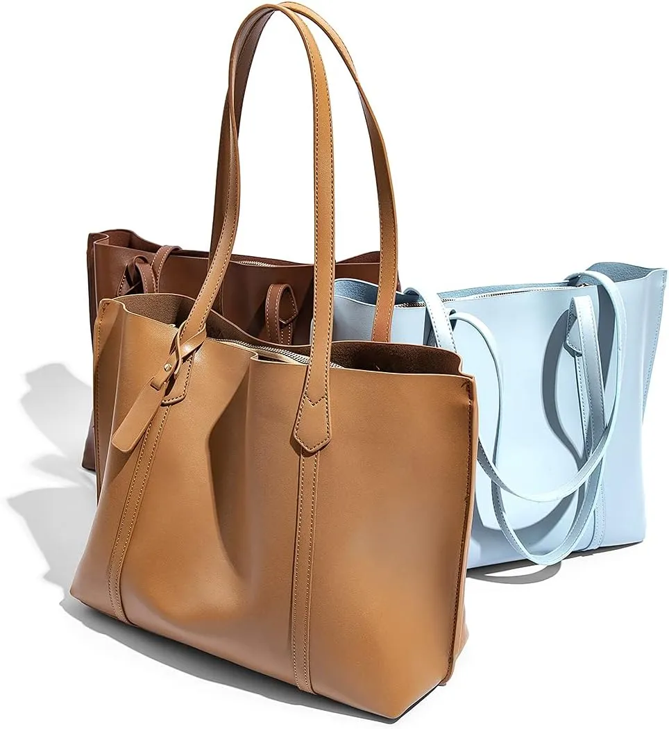 Large Tote Bags for Women Lightweight Shoulder Bags for Work PU leather Casual Ladies Purse