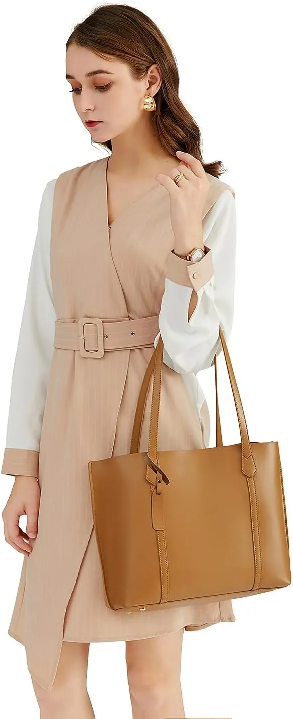 Large Tote Bags for Women Lightweight Shoulder Bags for Work PU leather Casual Ladies Purse