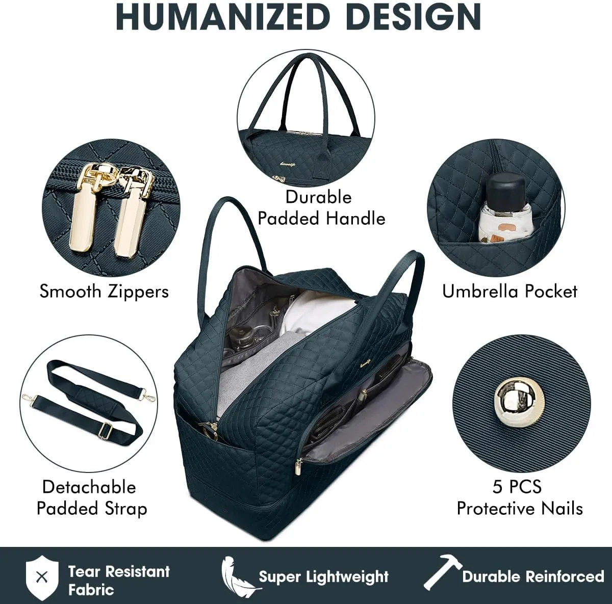 Large Women Travel Duffle Bag - Carry on Overnight Weekend Travel Duffel Tote Gym Bag with Wet Pocket Toiletry Weekender Overnight Bag for Travel Business Trips Sports Hospital 3 Pcs Set