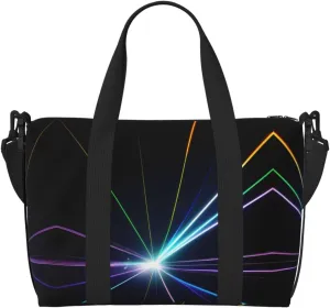 Laser light Duffel Bags for Traveling - Lightweight Personal Item Travel Bags, Gym Bags for Men and Women