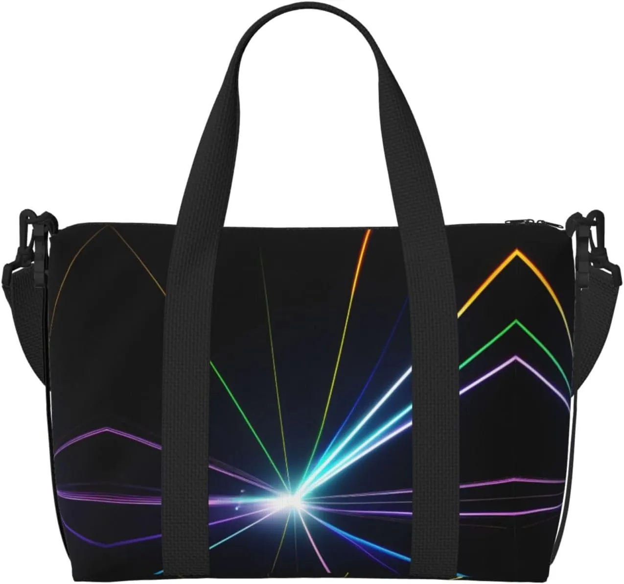 Laser light Duffel Bags for Traveling - Lightweight Personal Item Travel Bags, Gym Bags for Men and Women