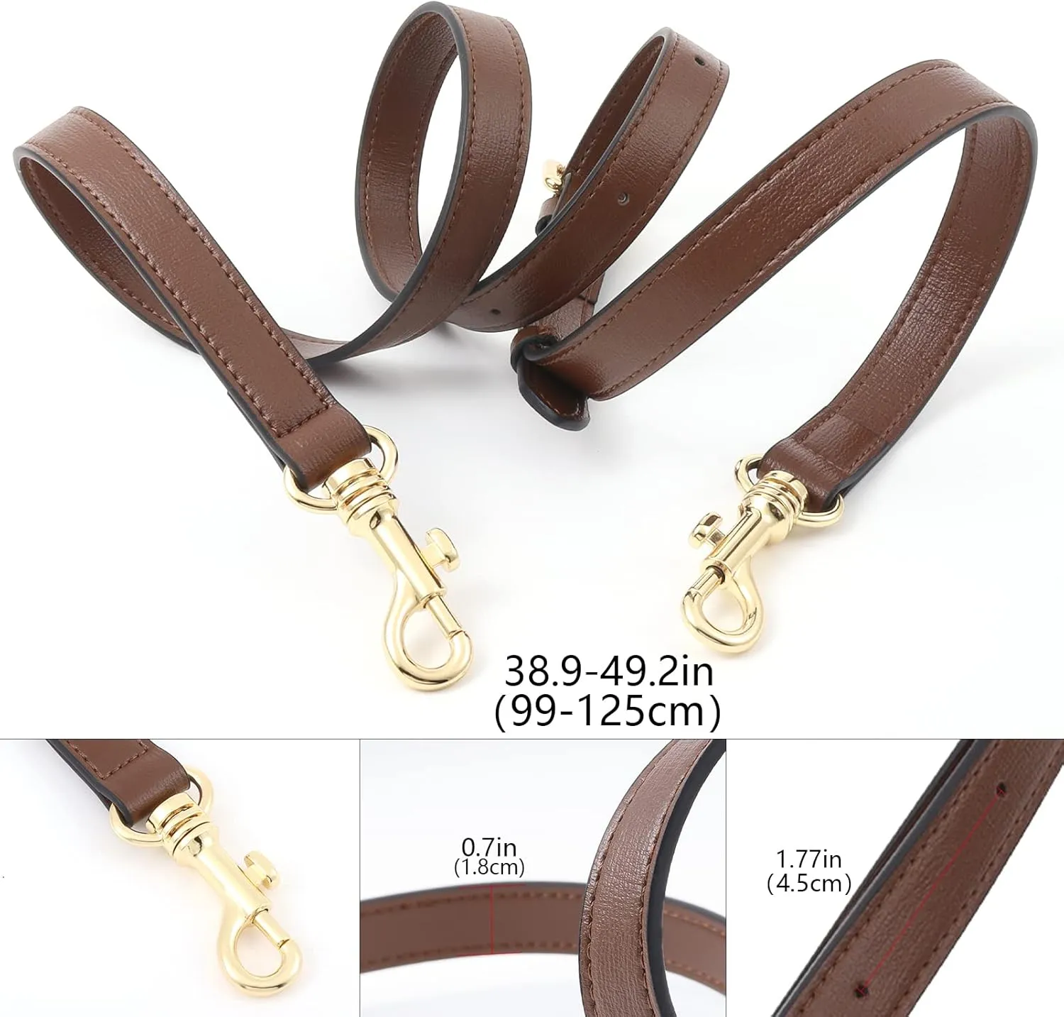 Leather Shoulder Strap Crossbody Adjustable for Ophidia,Bamboo,Diana Junbo and Tote,Purse,Handbags Replacement Accessories