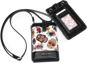 Leather Small Crossbody Bags for Women Designer Cell Phone Bag Wallet Purses Adjustable Strap