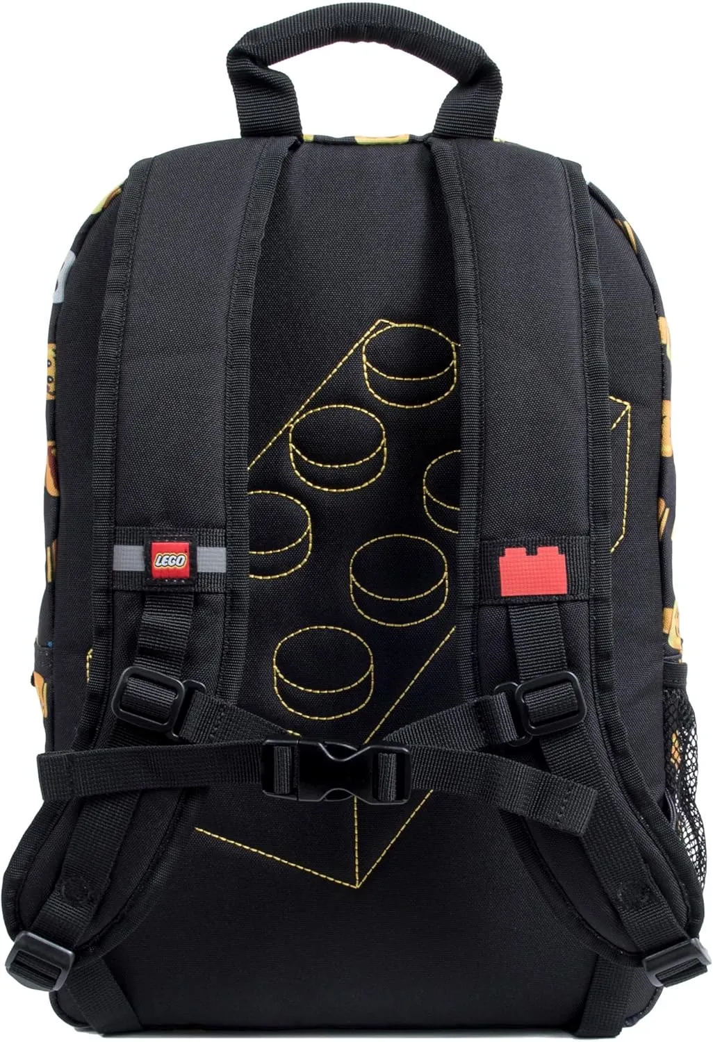 LEGO Heritage Classic Kids School Backpack Bookbag, for Travel, On-the-Go, Back to School, Boys and Girls, with Adjustable Padded Straps and Fun patterns, Minifigure