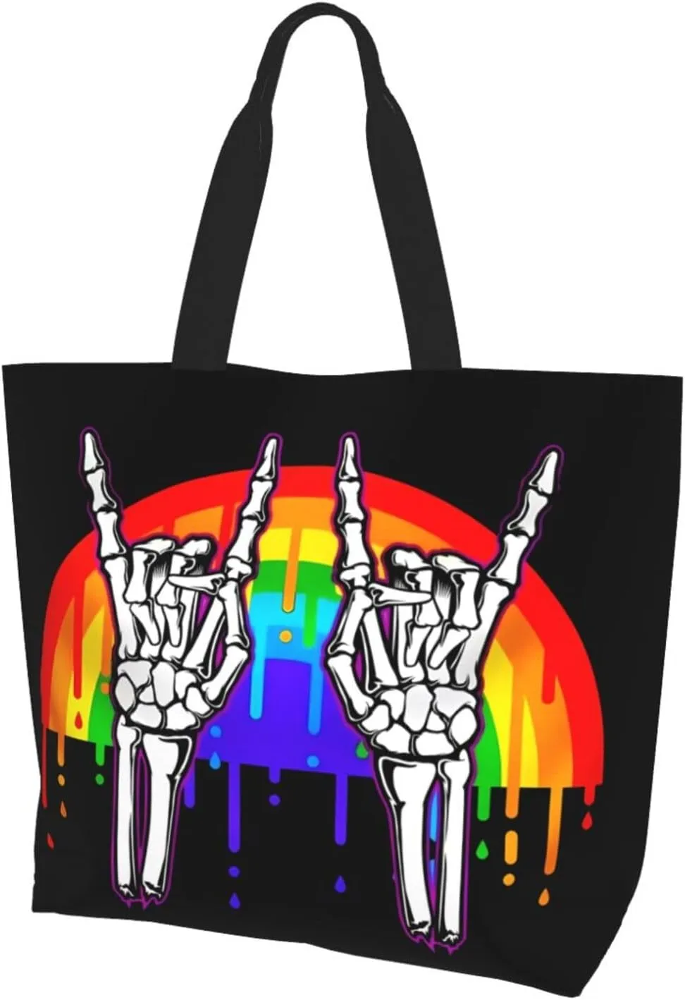 LGBT Pride Rainbow Gay pride day Women's Tote Bag Large Capacity Single Shoulder Bags Handbag for Shopping Work