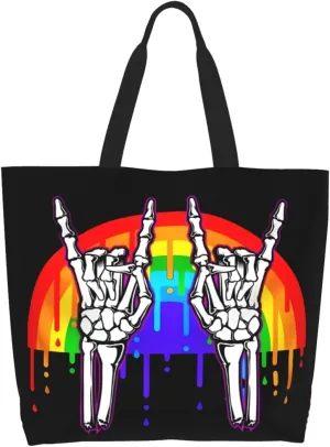 LGBT Pride Rainbow Gay pride day Women's Tote Bag Large Capacity Single Shoulder Bags Handbag for Shopping Work