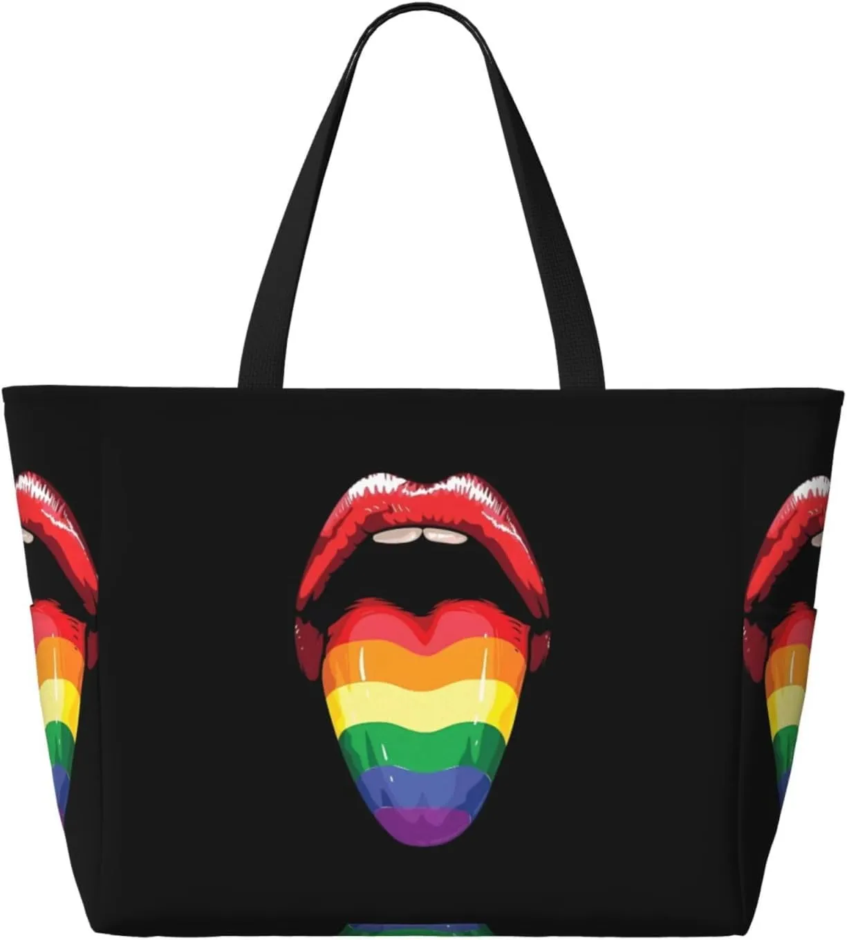 LGBT Pride Rainbow Gay proud Large Capacity Travel Bag Lightweight Shopping Handbag Beach Tote Bags Work Bag