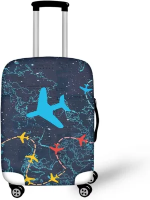 Lightweight Suitcase Cover - Fashion Luggage Covers with Stylish Prints Anti-Scratch Design Lightweight for Airplane Checked Bags Airplane
