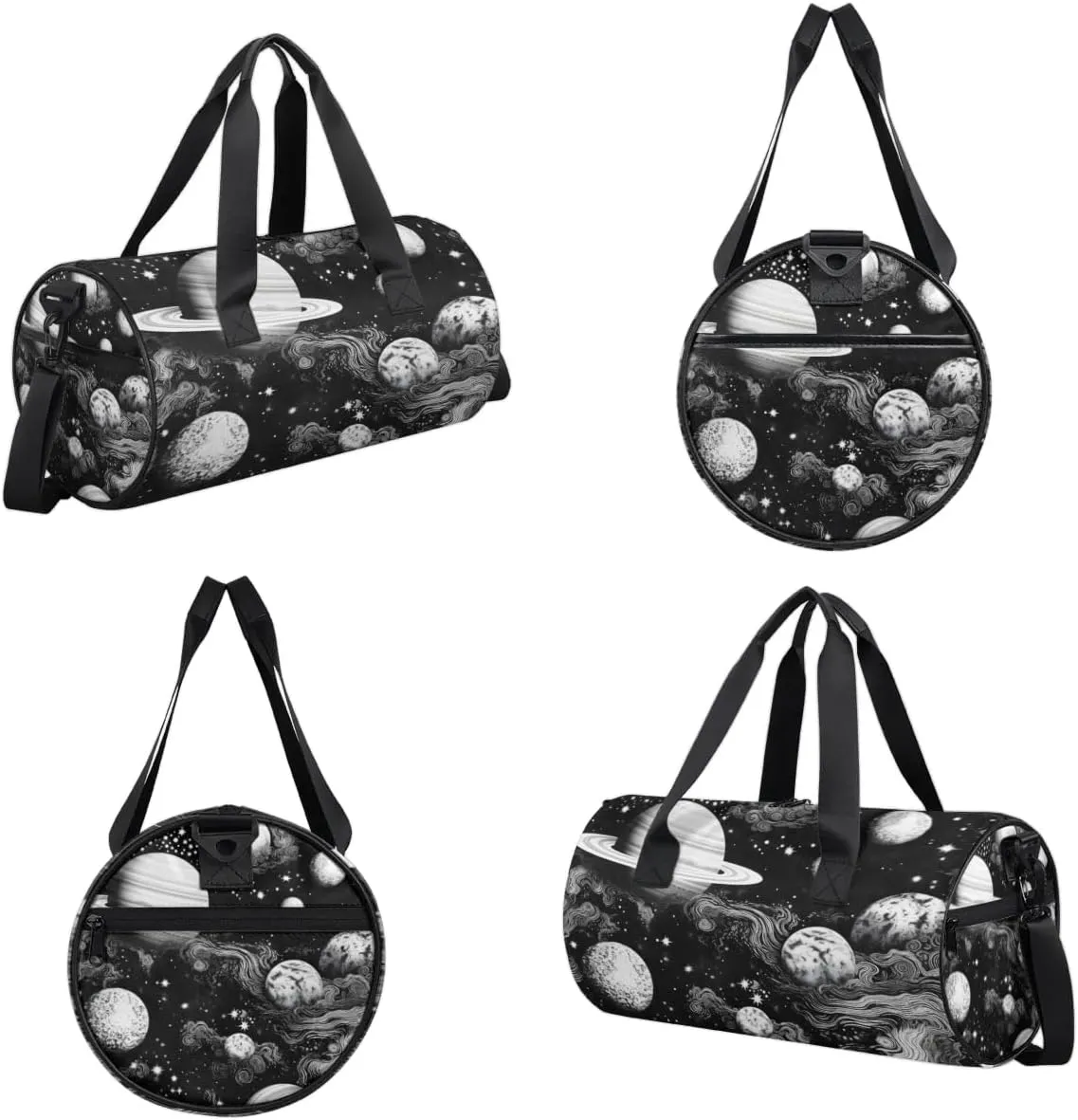 Lightweight Travel Duffle Bag Mysterious Planets Gym Bag for Women Men Stylish Small Duffle Bag for Fitness Yoga Travel Overnight Sport