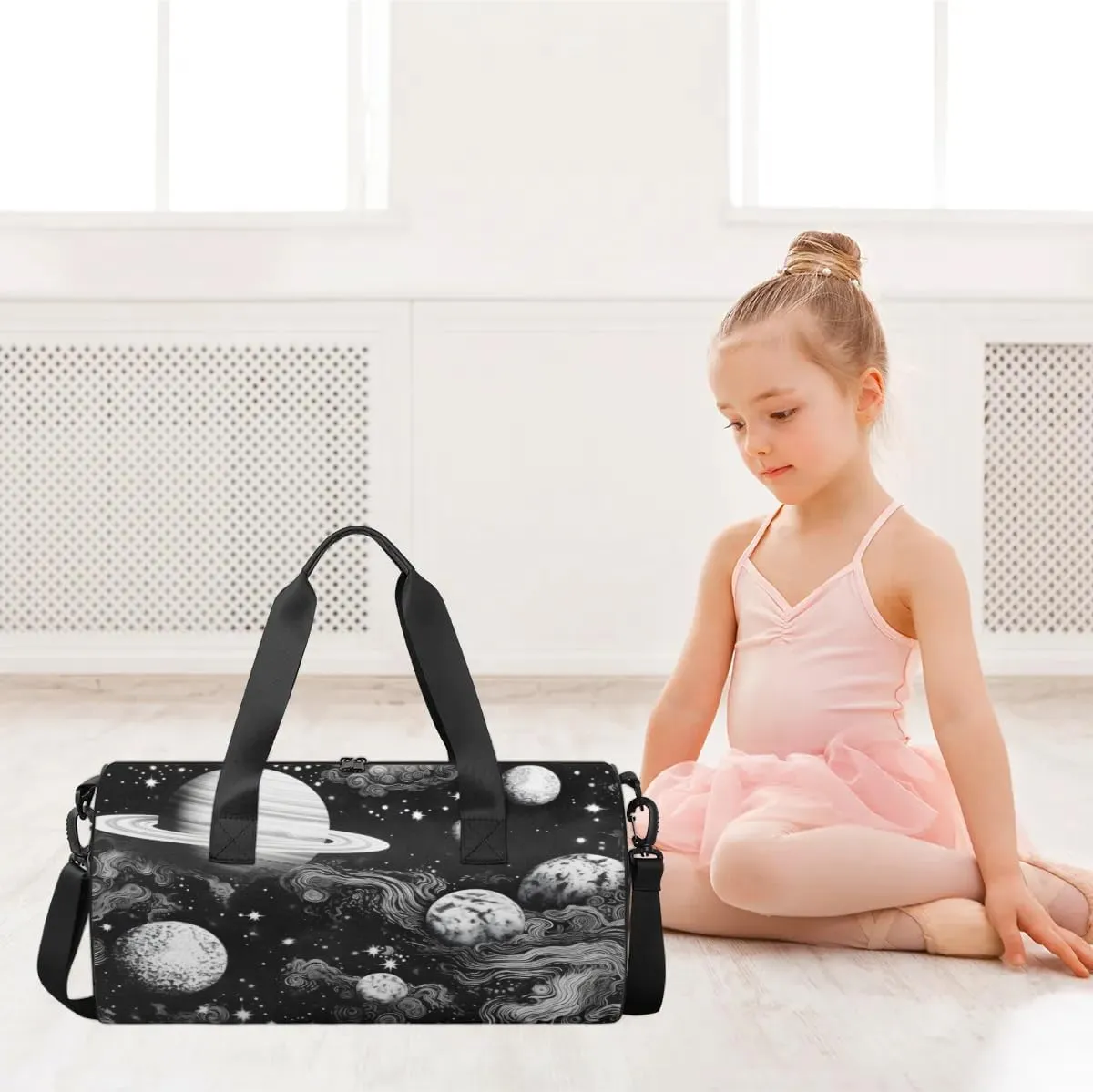 Lightweight Travel Duffle Bag Mysterious Planets Gym Bag for Women Men Stylish Small Duffle Bag for Fitness Yoga Travel Overnight Sport