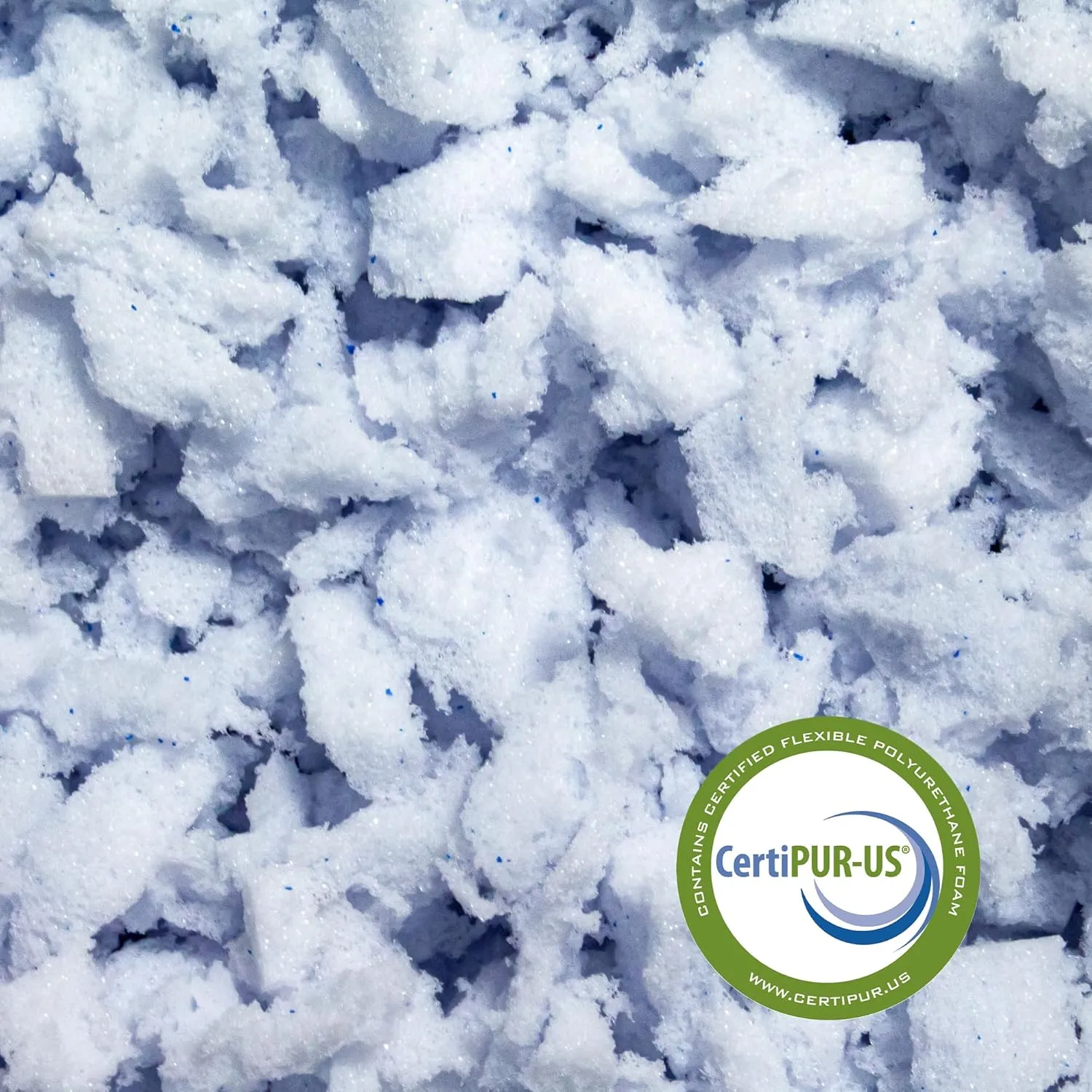 LOUNJ 5lbs Shredded Memory Foam Filling for Bean Bag Filler, Pillow Chair Cushion Arts Crafts Refill, with Gel Particles, Premium Soft and Great for Stuffing | Made in The USA