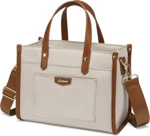LOVEVOOK Lunch Bag Women Office Work,Lightweight Lunch Tote Bag for Picnic,Fashionable to Match,Nude-Apricot,S