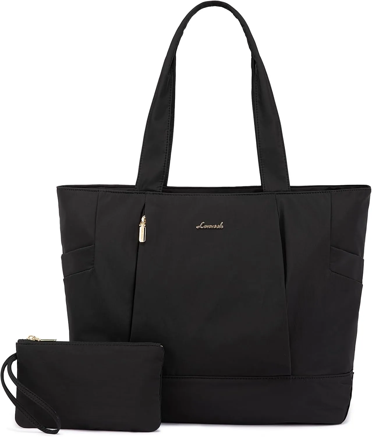 LOVEVOOK Tote Bag for Women Work Travel, Lightweight Teacher Work Tote Bag With Zipper With Laptop Compartment, Nurse Handbag