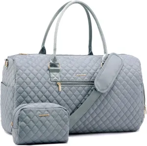 LOVEVOOK Travel Duffle & Weekender Bag for Women - Carry On, Overnight, Gym & Mommy Hospital Bag with Toiletry & Shoe Compartment