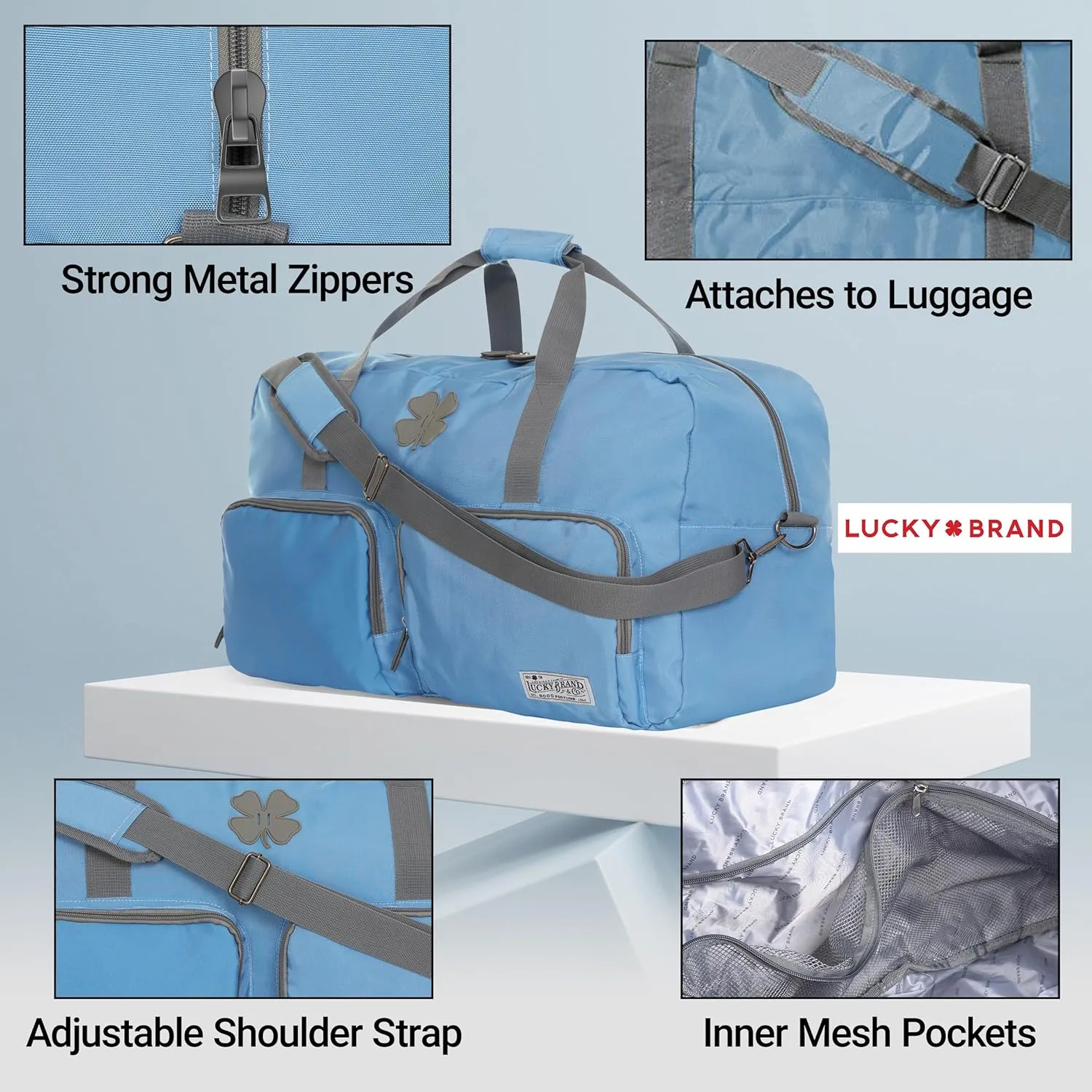 Lucky Travel Duffel Bags 85L, Gym Bag, Travel Bag & Large Duffle Bag for Men, Foldable Overnight Weekender Bags for Women & Men with Adjustable Shoulder Strap,