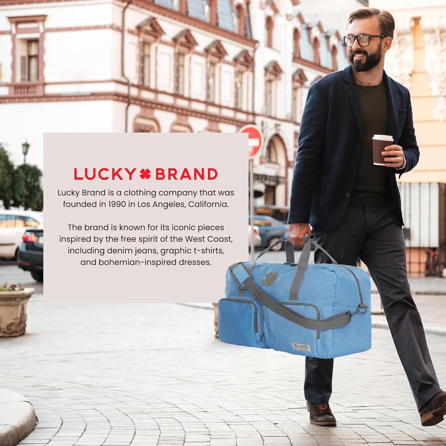 Lucky Travel Duffel Bags 85L, Gym Bag, Travel Bag & Large Duffle Bag for Men, Foldable Overnight Weekender Bags for Women & Men with Adjustable Shoulder Strap,