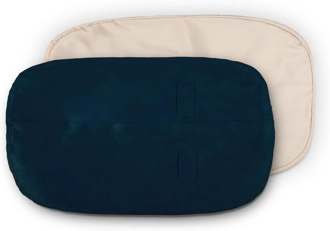 Lumaland Luxury Microsuede Outer Cover for Bean Bags Machine Washable 7-Foot Bean Bag Cover with Inlay in Navy Blue Cover and Inlay ONLY