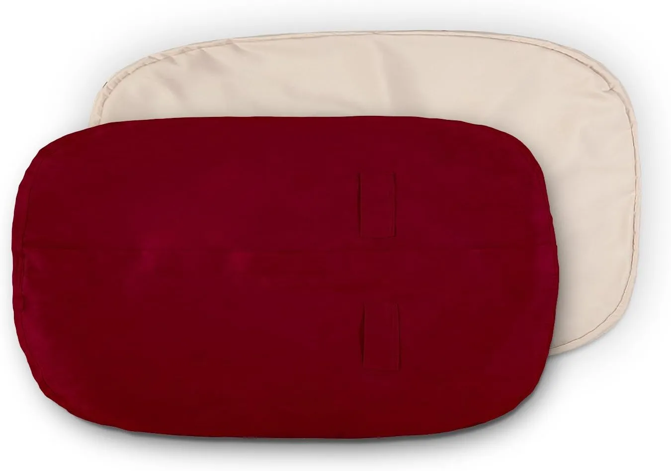 Lumaland Luxury Microsuede Outer Cover for Bean Bags Machine Washable 7-Foot Bean Bag Cover with Inlay in Red Cover and Inlay ONLY