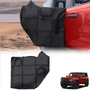 Mabett Rear Door Storage Bag for Ford Bronco 2025 2024 2023 2022 2021, Portable Hard Door Protector fit Bronco Accessories 4-Door, High Protection (ONLY 1PC)