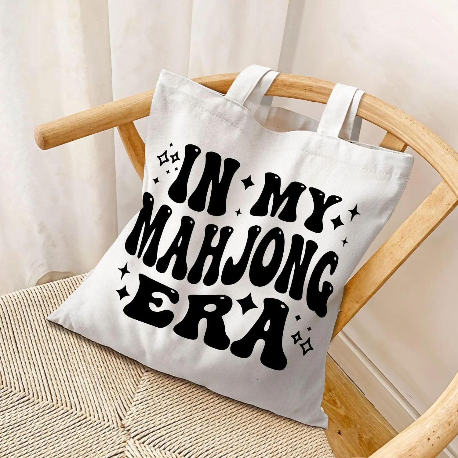 Mahjong Gifts Tote Bag - Mahjong Gifts for Friends Women Canvas Tote Bag