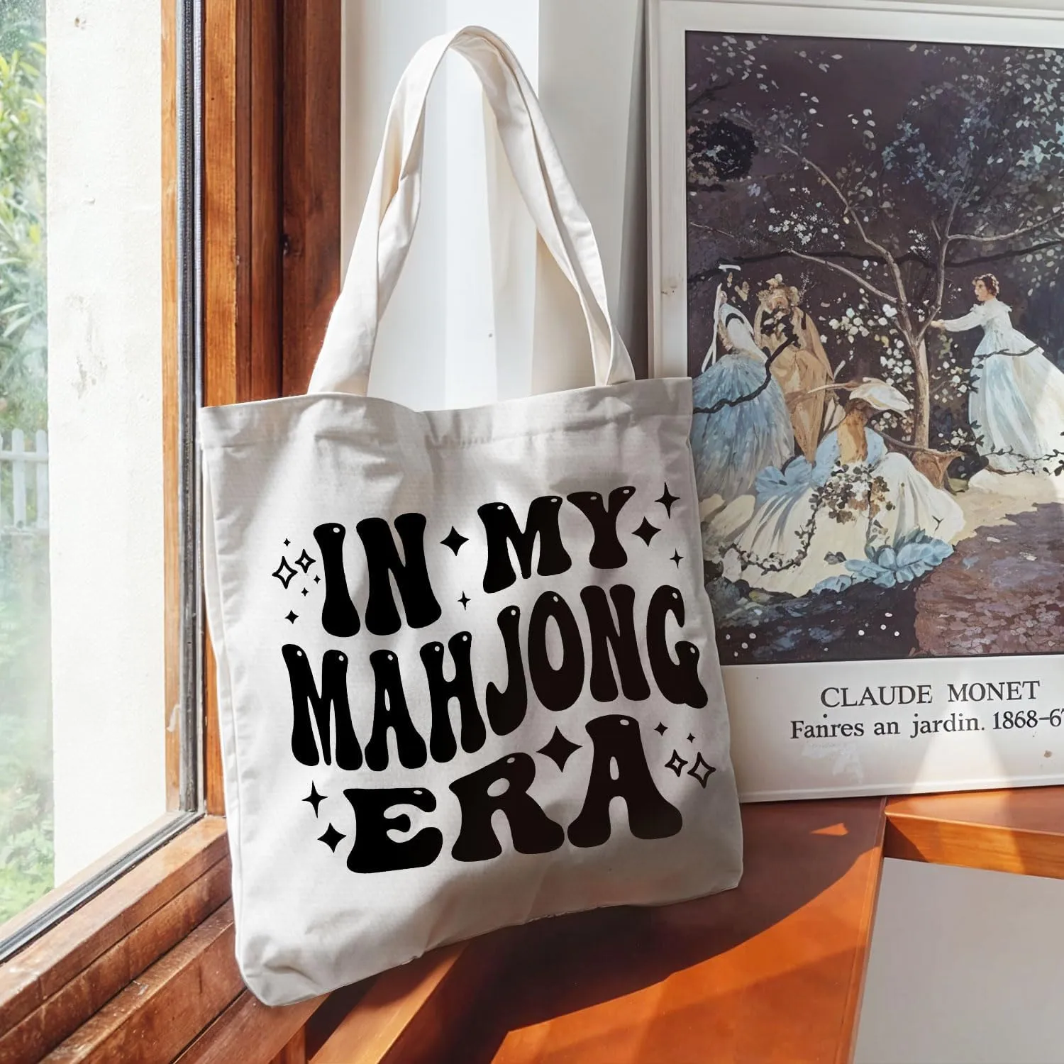 Mahjong Gifts Tote Bag - Mahjong Gifts for Friends Women Canvas Tote Bag