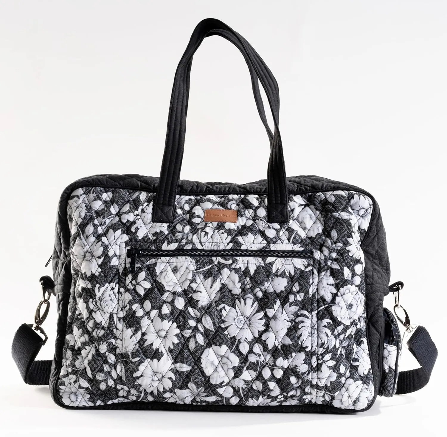 Maison d' Hermine Weekend Bag Cotton Quilted Duffel Overnight Luggage Weekender Gym Bag for Travel Men Women Family Trip