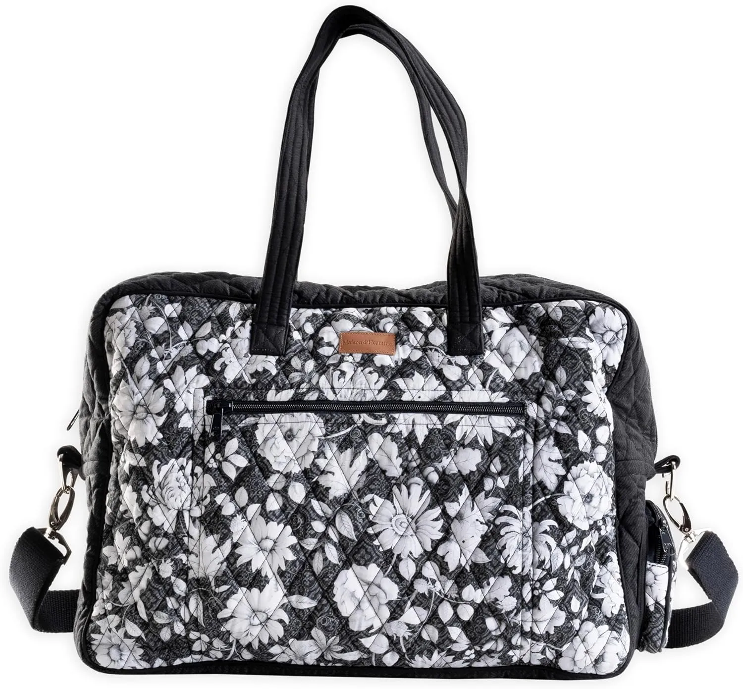 Maison d' Hermine Weekend Bag Cotton Quilted Duffel Overnight Luggage Weekender Gym Bag for Travel Men Women Family Trip