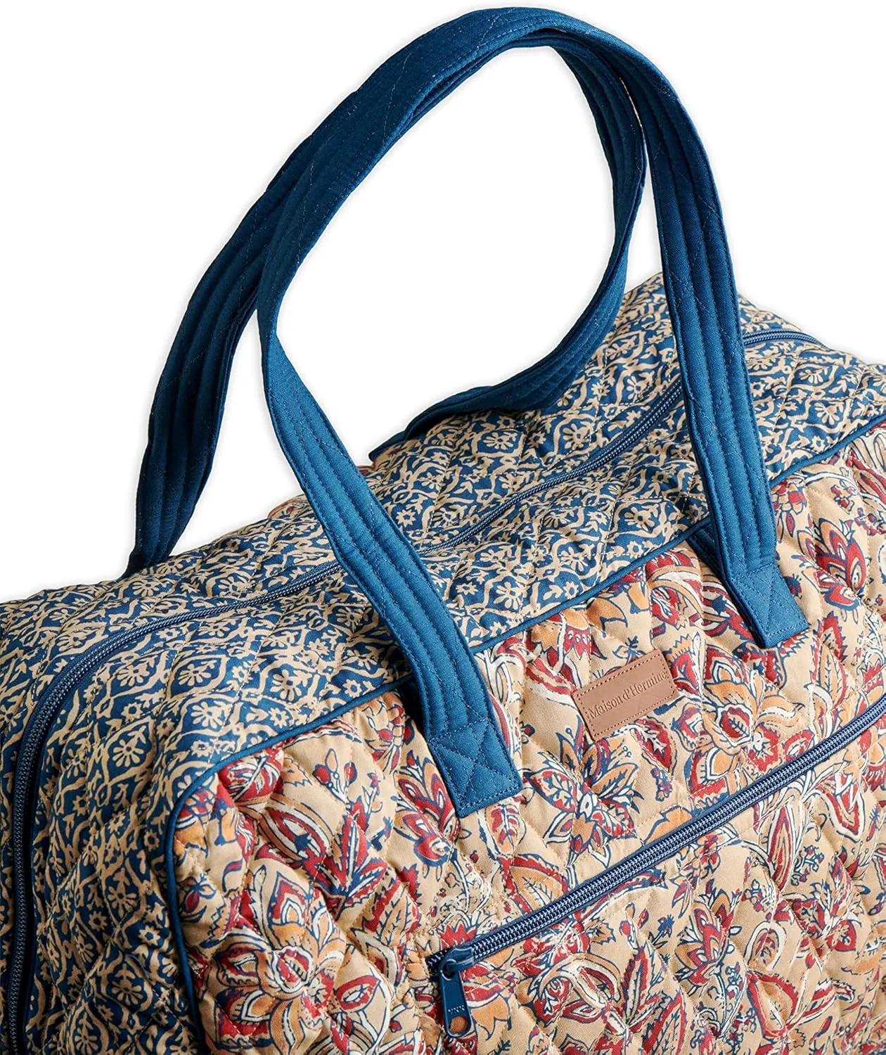 Maison d' Hermine Weekender Bags for Women Cotton Quilted Duffel Overnight Luggage Weekend Bag for Men Gym Sports Gifts Travel Business Travellers Family Trip