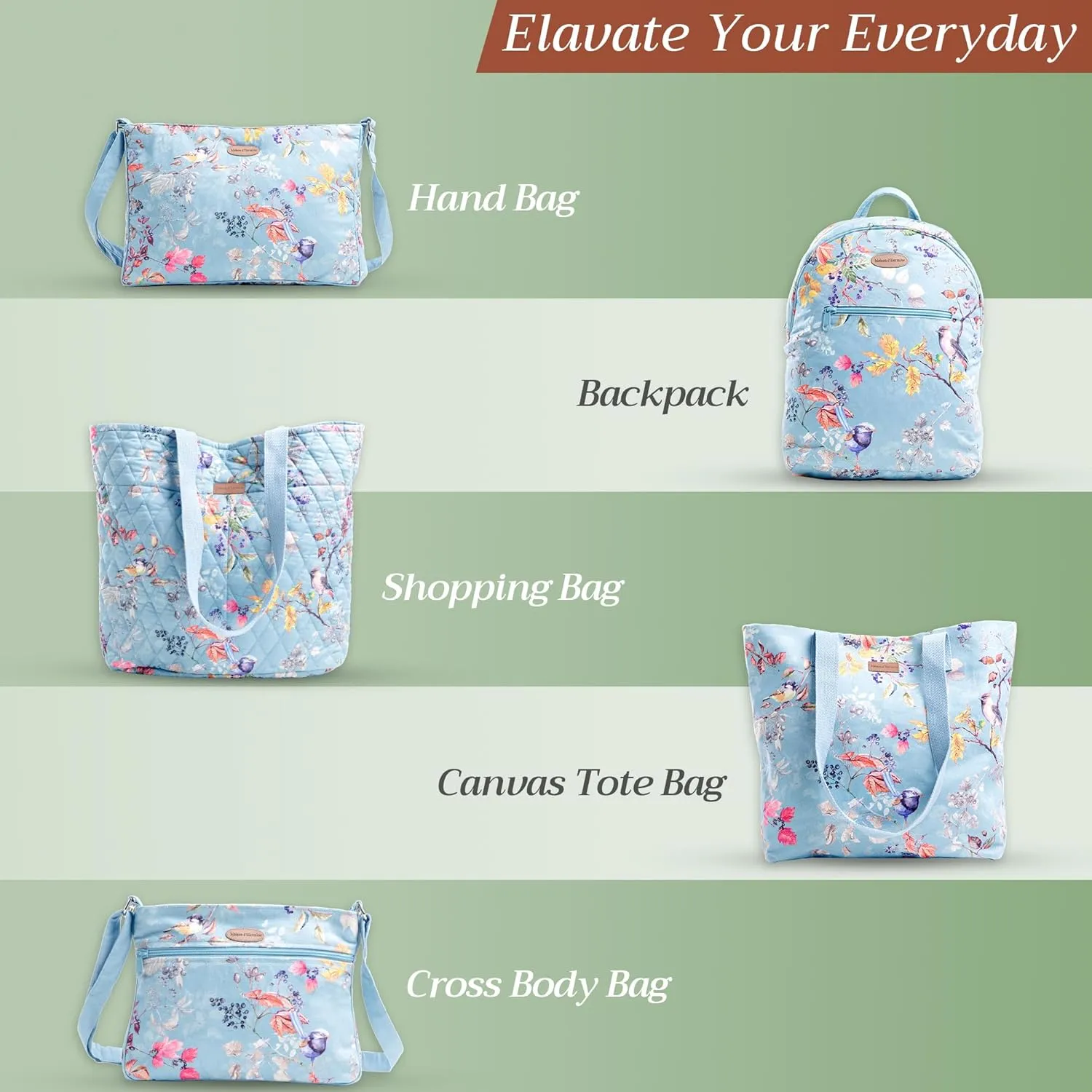 Maison d' Hermine Weekender Bags for Women Cotton Quilted Duffel Overnight Luggage Weekend Bag for Men Gym Sports Gifts Travel Business Travellers Family Trip