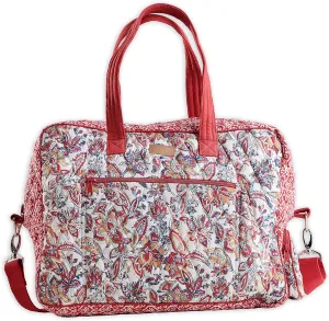 Maison d' Hermine Weekender Bags for Women Cotton Quilted Duffel Overnight Luggage Weekend Bag for Men Gym Sports Gifts Travel Business Travellers Family Trip