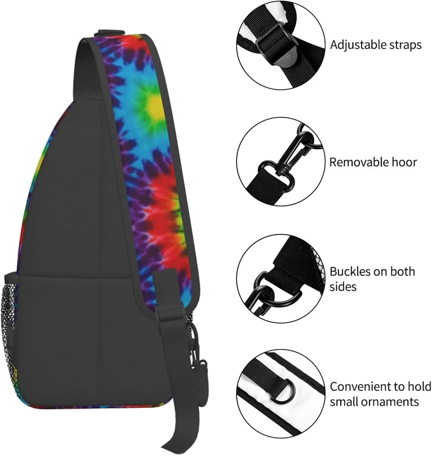 Marijuana Leaf Leaves Chest Bags Crossbody Sling Bag Shoulder Bag Travel Hiking Daypack For Men Women