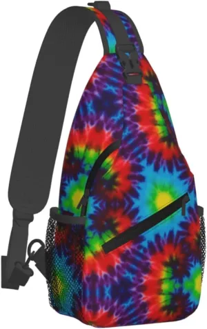 Marijuana Leaf Leaves Chest Bags Crossbody Sling Bag Shoulder Bag Travel Hiking Daypack For Men Women