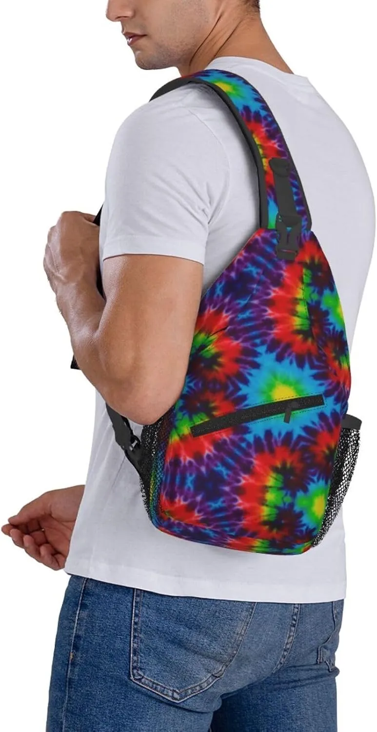 Marijuana Leaf Leaves Chest Bags Crossbody Sling Bag Shoulder Bag Travel Hiking Daypack For Men Women