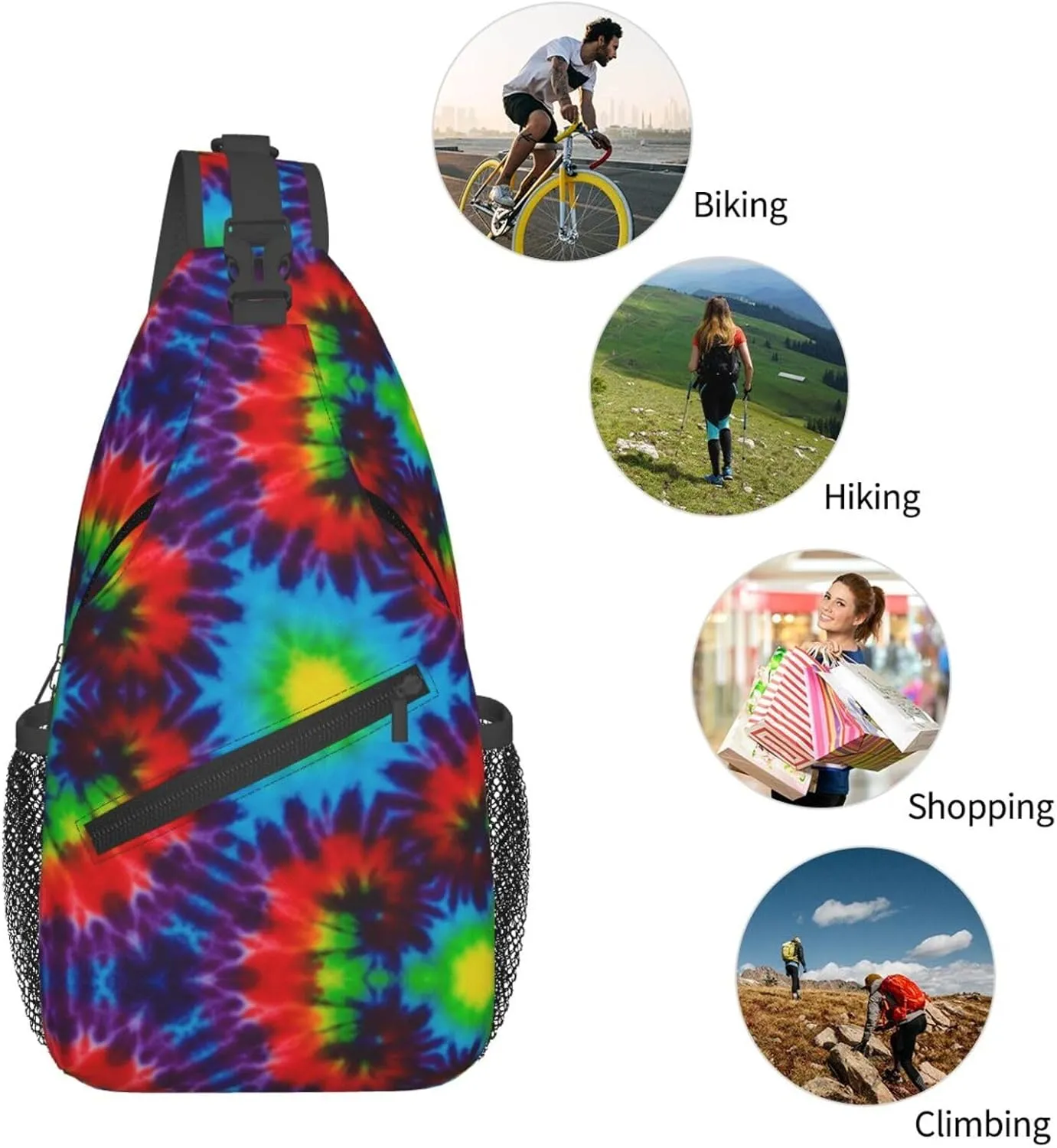 Marijuana Leaf Leaves Chest Bags Crossbody Sling Bag Shoulder Bag Travel Hiking Daypack For Men Women